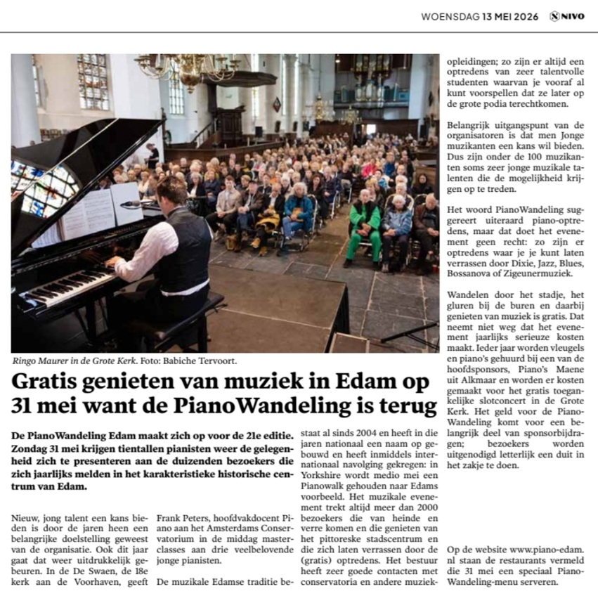 NIVO - 13 mei 2026